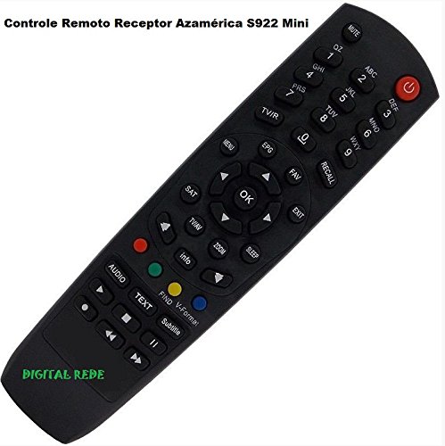 Controle Remoto Receptor Azamérica S922 Mini