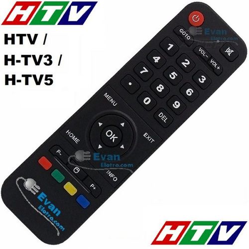 Controle Remoto Receptor Htv / Htv3 / Htv5 / H-TV H-TV3 Box / H-TV5 Box / Htv4 Original