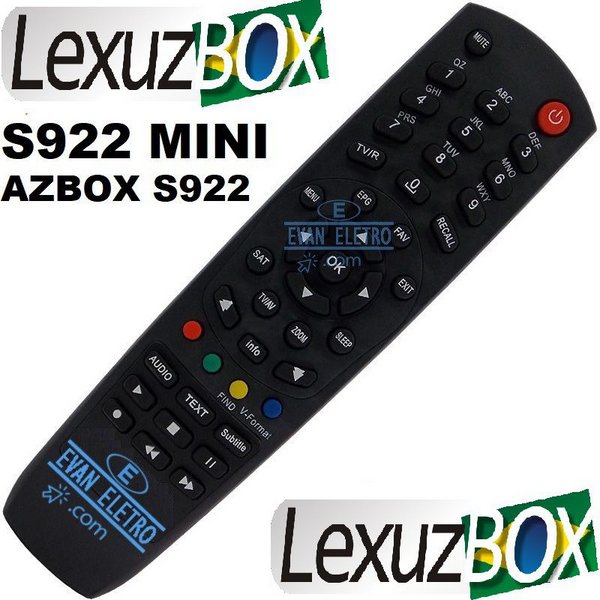 Controle Remoto Receptor Lexuzbox S922