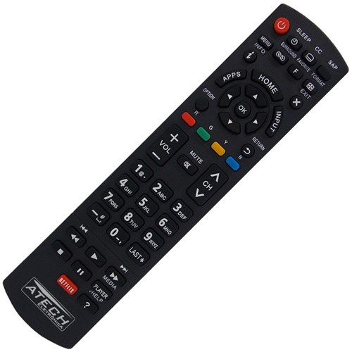 Controle Remoto Tv Lcd / Led Panasonic com Netflix