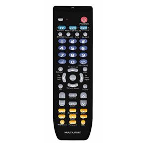 Controle Remoto Universal Multilaser TV DVD Satélite 3 em 1 AC088 Preto