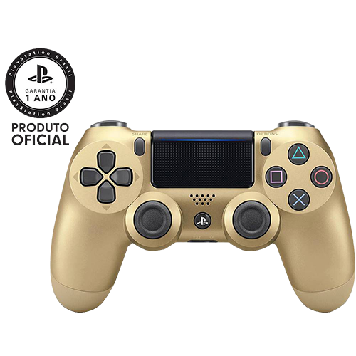 Controle Sem Fio Dualshock 4 Sony PS4 - Ouro