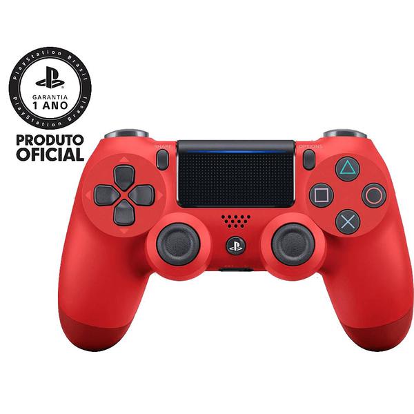 Controle Sem Fio Dualshock 4 Sony PS4 - Vermelho