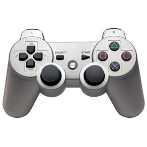 Controle Sem Fio Dualshock Dazz para PS3 - Prata