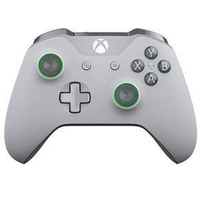 Controle Sem Fio para Xbox One S e X Microsoft - Cinza/Verde