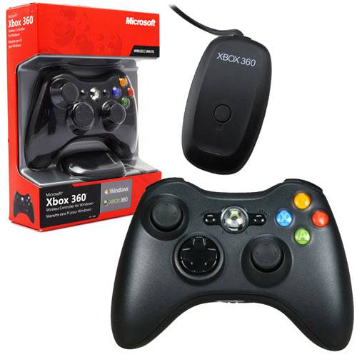 Controle Sem Fio (Preto) Adaptador para Pc - Xbox 360 / Pc