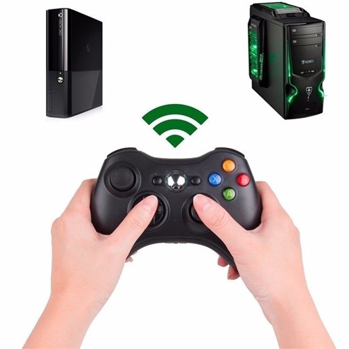 Controle Sem Fio Xbox 360 Knup Kp-5122 Preto