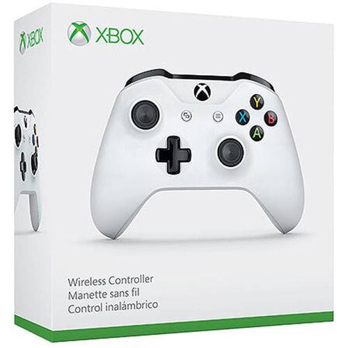 Controle Sem Fio Xbox One Branco com Bluetooth - Microsoft