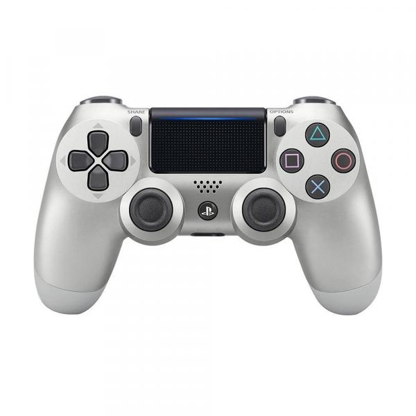Controle Sony Dualshock 4 Silver Sem Fio (Com Led Frontal) - PS4