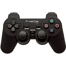 Controle USB Joystick X3.1 - Power Fast - PC/PS2/PS3 - Preto