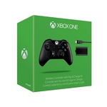 Controle Wireless Preto e Kit Play And Charge - Xbox One