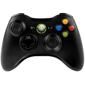 Controle Wireless - Sem Fio - Microsoft Preto Xbox 360