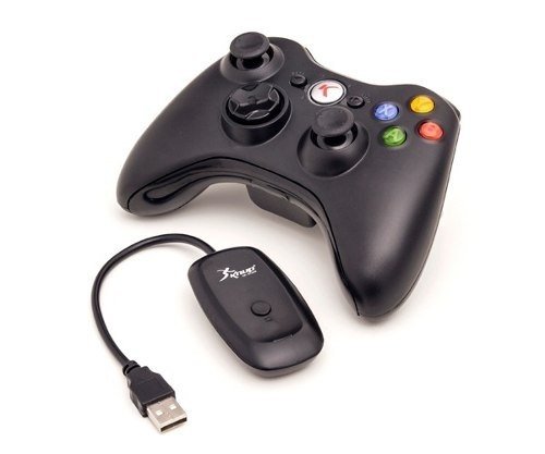 Controle Sem Fio Preto Xbox 360 / Pc Wireless - 10 Un