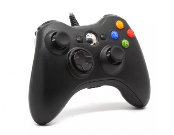 Controle C/ Fio Pc Xbox 360 Slim Joystick Original Feir/knup