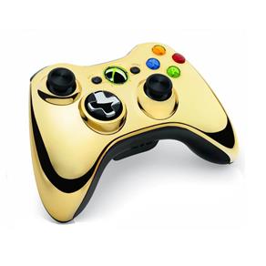 Controle Xbox 360 Chrome Gold
