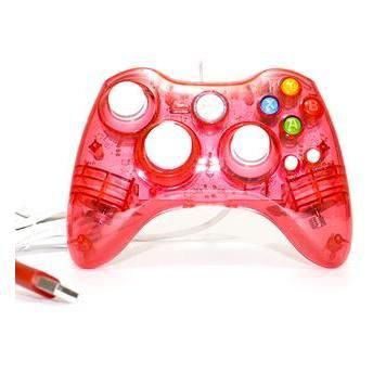 Controle Xbox 360 com Fio Led Vermelho - Pro50