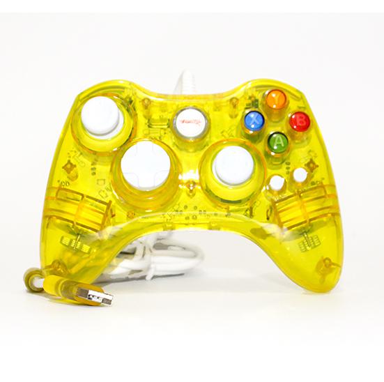 Controle Xbox 360 - com Fio - Pro 50 - Amarelo - Pro 50