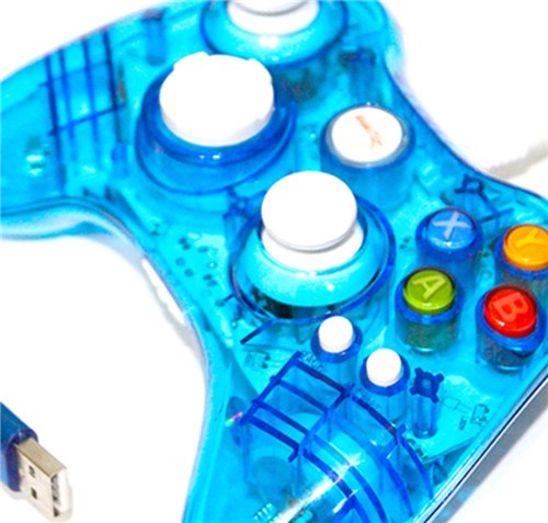 Controle Xbox 360 - Com Fio - Pro 50 - Azul
