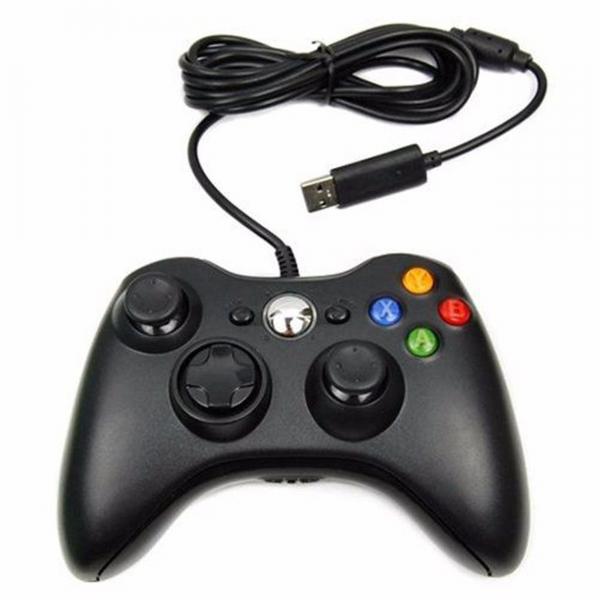 Controle Xbox 360 e Pc Computador com Fio Slim Joystick Notebook Usb - Feir