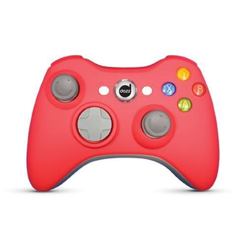 Controle Xbox 360 Rubber Pad com Fio Vermelho - Dazz - Ref.: 621064