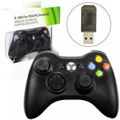 Controle Xbox 360 Sem Fio Wireless Pc
