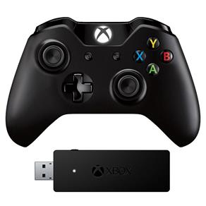 Controle XBox One com Adaptador para PC - Preto