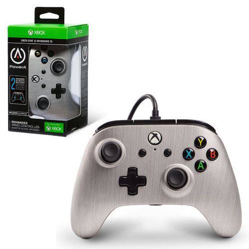 Tudo sobre 'Controle Xbox One PowerA Enhanced Controller Prata'