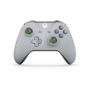 Controle Xbox One S Cinza/Verde Bluetooth - Microsoft