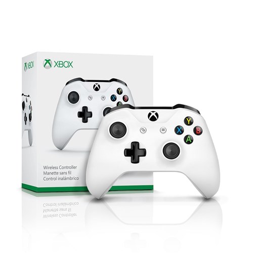Controle Xbox One S Sem Fio Branco Wireless Microsoft