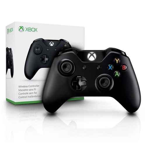 Controle Xbox One S Sem Fio Preto Wireless 1708 Microsoft