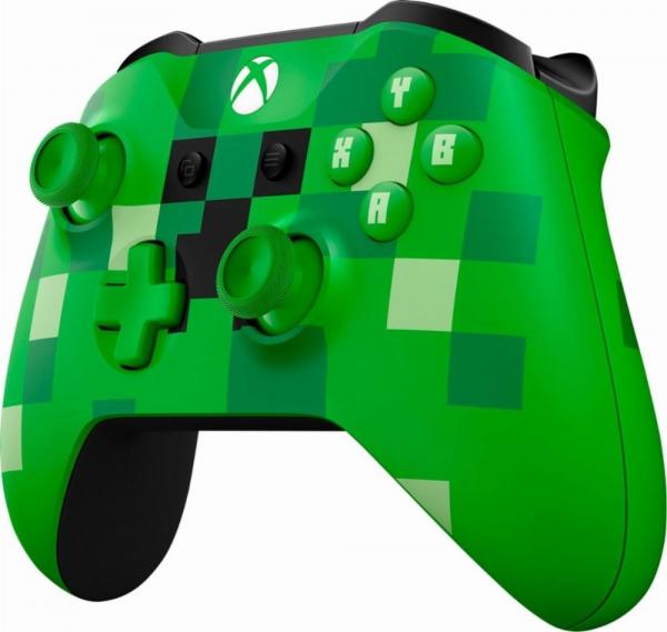 Controle Xbox One S Wireless Bluetooth Minecraft Creeper - Microsoft