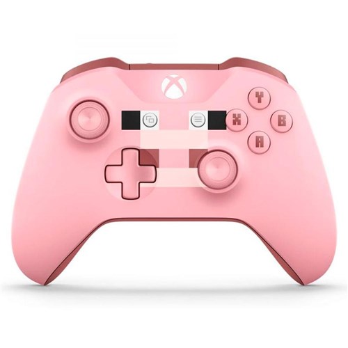 Controle Xbox One S Wireless Bluetooth Minecraft Pig (Porco) - Microsoft