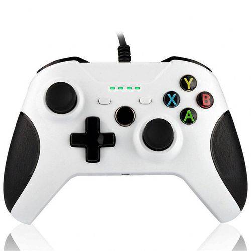 Controle Xbox One S WTYX-618S com Fio USB Joystick Pc Gamer Branco