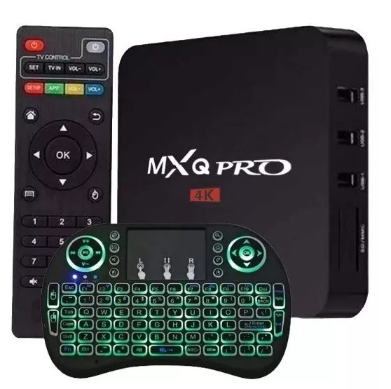 Conversor Box Mxq Pro Converte em Smart Tv Hd 4k C/ Teclado