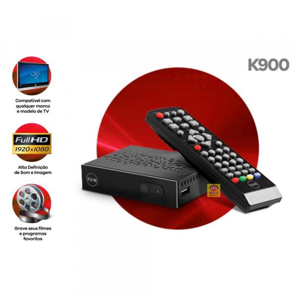 Conversor Digital de Tv com Gravador K900 Keo - Intelbras