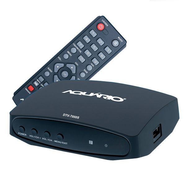 Conversor e Gravador Digital Aquario DTV 7000S de TV Full HD - HDMI - USB - Aquário