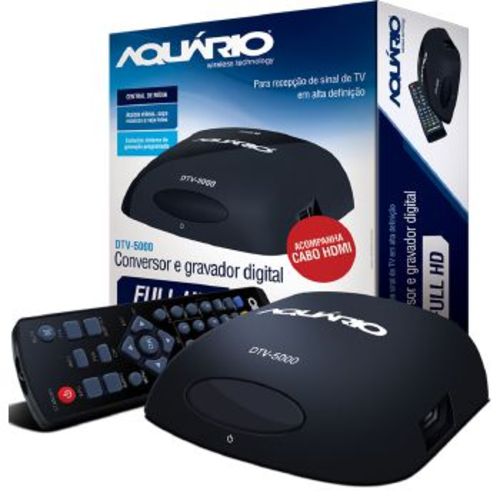 Conversor e Gravador Digital Tv Aquario - Dtv-5000
