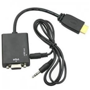 Conversor HDMI para VGA com Áudio P2