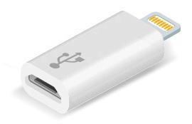 Conversor Lightning para Micro USB - IPhone 5/iPod Touch 5/Nano 7/iPad 4/iPad Mini - Comtac 9282