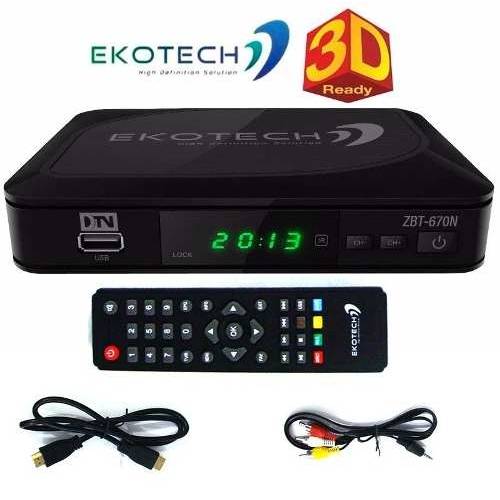 Conversor Receptor Tv Digital Ekotech Zbt-670n Hdtv 1080p
