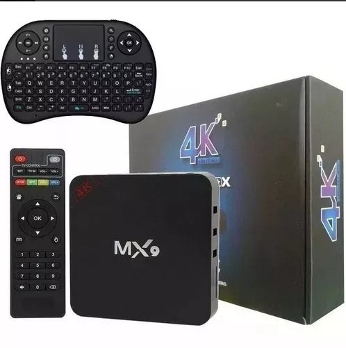 Tudo sobre 'Conversor Smart TV MX9 4K Ultra HD Wi-Fi Android HDMI e Mini Teclado Touchpad Mk'