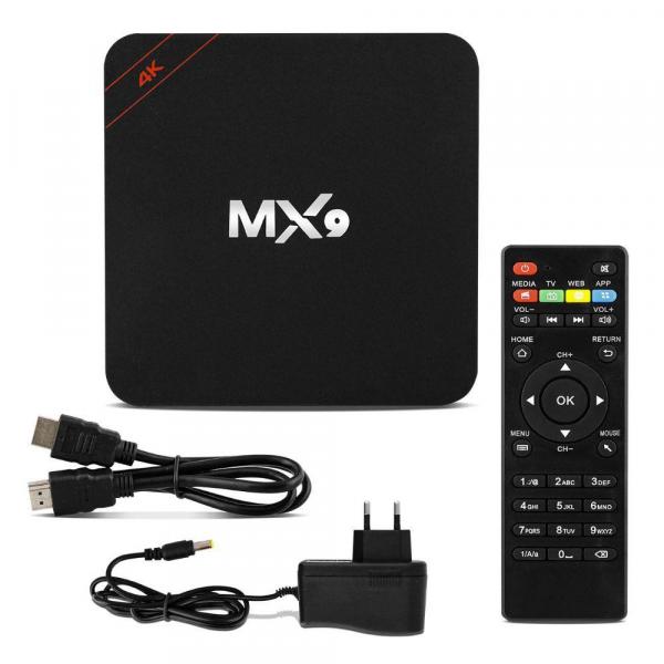 Conversor Smart TV MX9 4K Ultra HD Wi-Fi Android HDMI MK