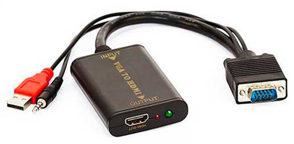 Tudo sobre 'Conversor VGA para HDMI com Áudio - Alimentação USB - Empire 4452 - Diversos'