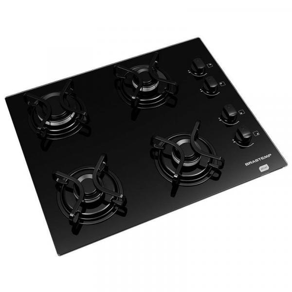 Cooktop 4 Bocas Acendimento Automático Preto Brastemp