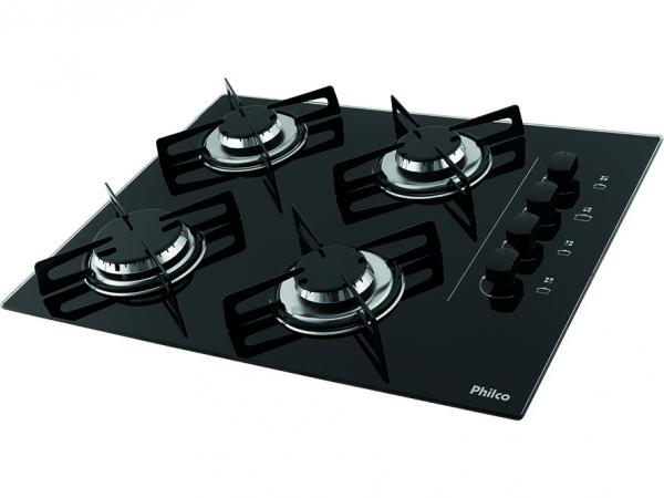 Cooktop 4 Bocas Philco Chef à Gás - Acendimento Automático