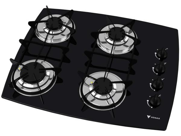 Tudo sobre 'Cooktop 4 Bocas Venax Volare à Gás GLP - Acendimento Superautomático'