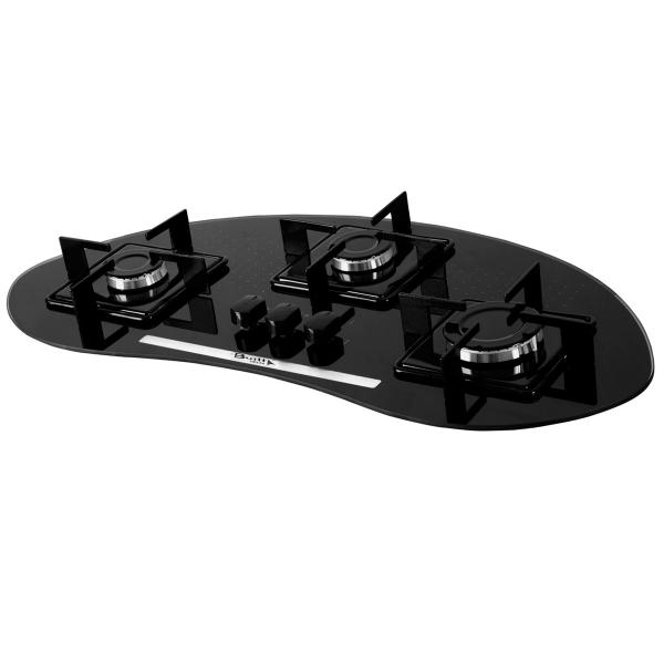 Cooktop a Gás Acendimento Automático 3 Bocas Delta Bivolt Built