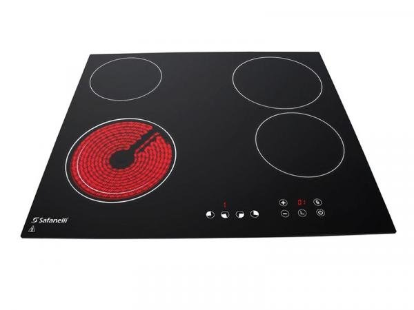 Cooktop Elétrico 4 Bocas Vitrocerâmico Safanelli Touch 220v