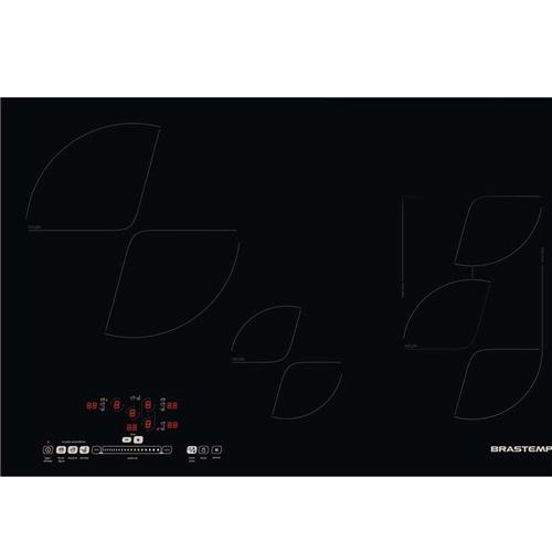 Cooktop Elétrico Vitrocerâmico Brastemp BDJ80AEBNA 4 Bocas Preto