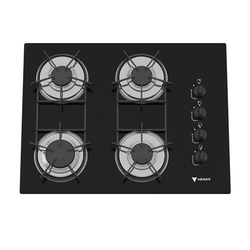 Cooktop Venax 4 Bocas Ultra Rápido Volare a Gás GLP - Pedro